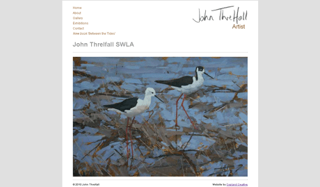 John Threlfall website design